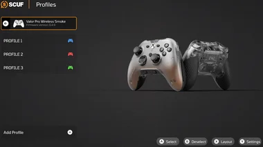Profiles Menu