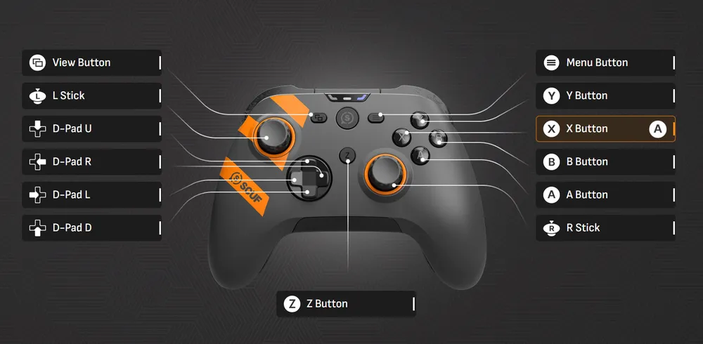 button remapped QSG