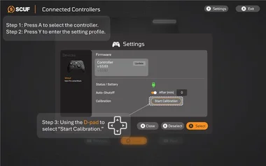 valor pro app calibration